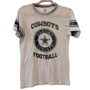 Cowboys Authentic Apparel Dallas Football Burnout Medium Team Tshirt Fan​​​​​